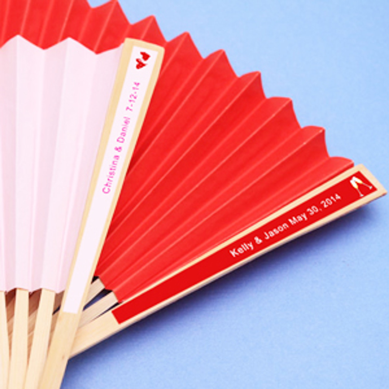 personalized hand fan labels