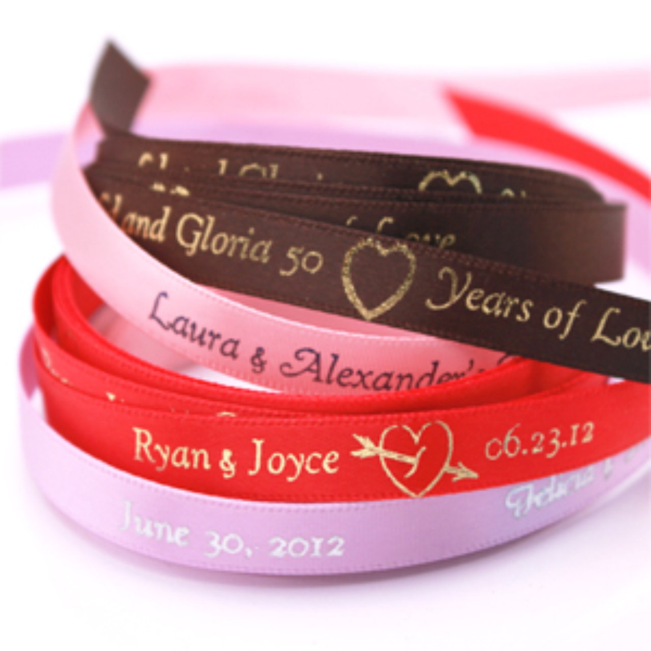 continuous personalized ribbon