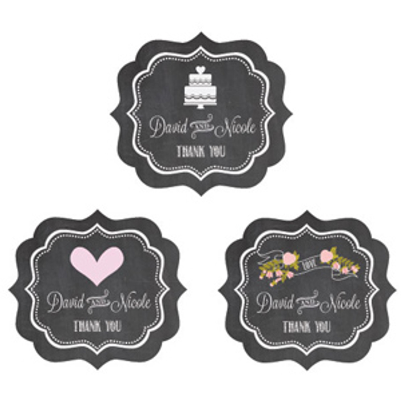 thank you chalkboard wedding