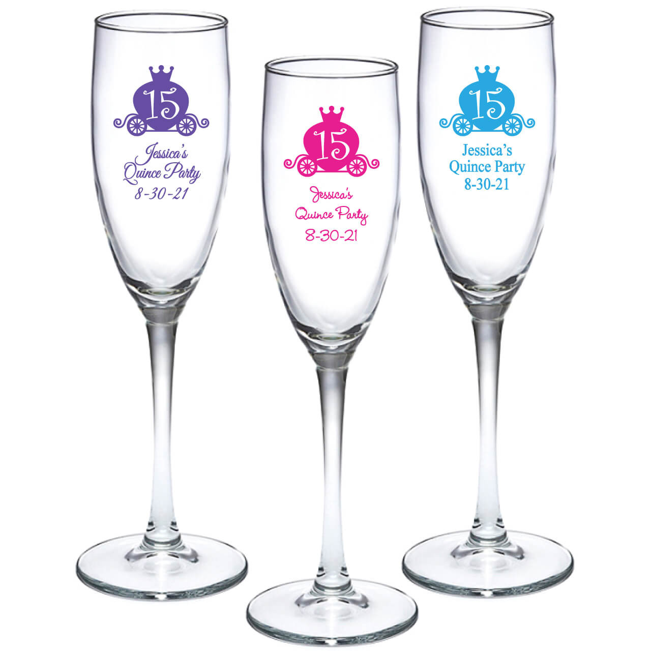 etched champagne glasses