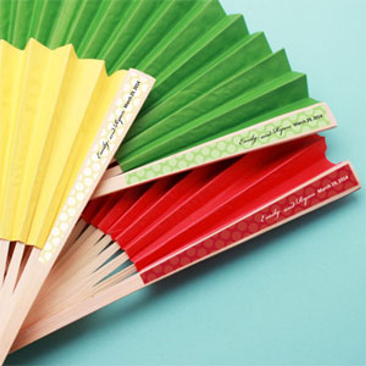 personalized hand fan labels