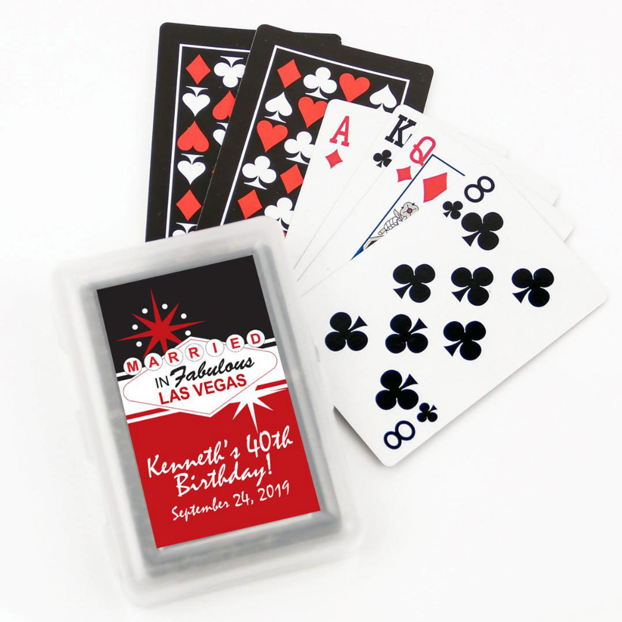Vegas Playing Cards-Red 