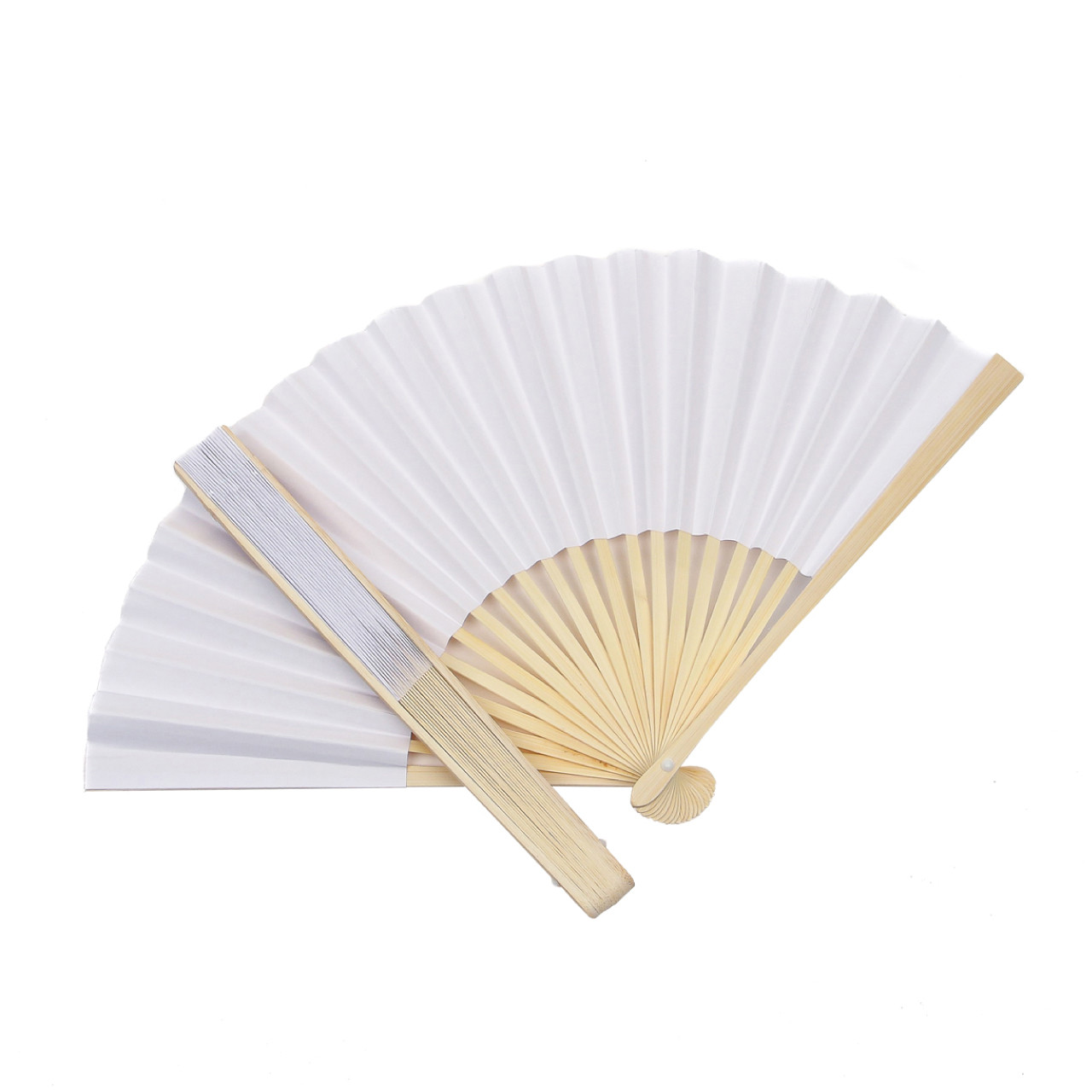 cheap white hand fans