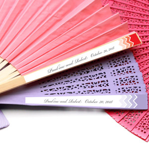 personalized hand fan labels