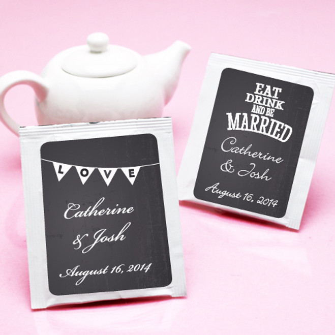 Personalized Wedding Tea Bag Favors