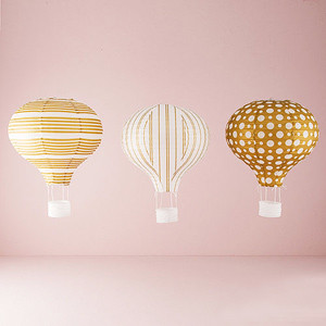 gold paper lanterns