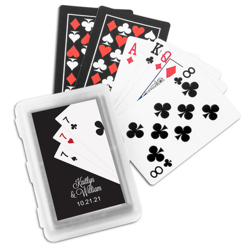 Custom Playing Cards Featuring the Name LOUIS in Actual Sign 