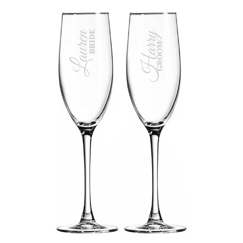 Personalized Toasting Flutes