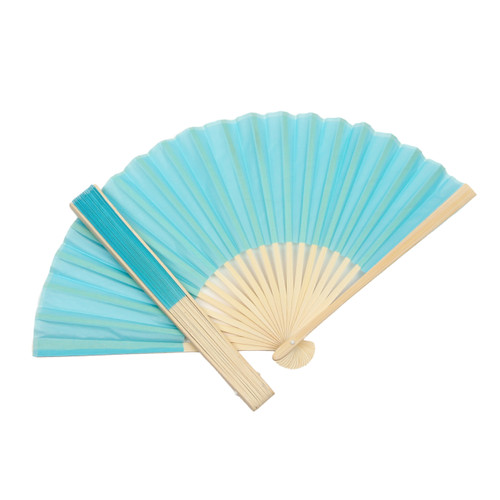 silk hand fans wedding favors