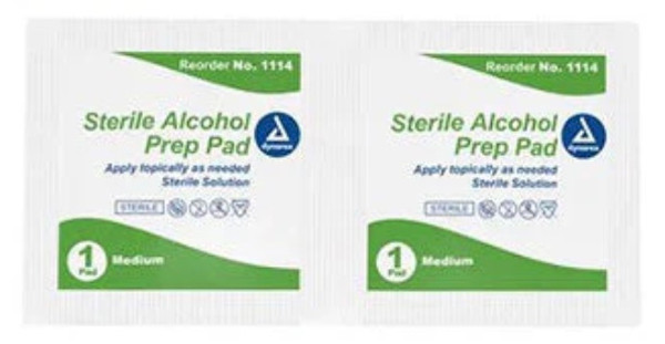 50 Sterile Alcohol Prep Pads