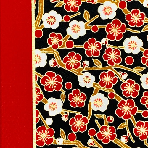 Guest Book in Red Plum Flower