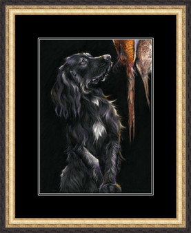 Cocker artwork by Kay Johns. Size medium famed