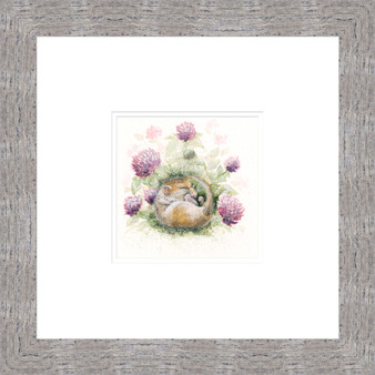 Clover, Grey Framed - artwork by Kay Johns 