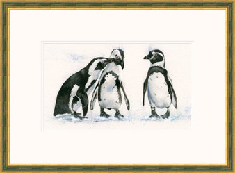Two's Company by Kay Johns. Penguin Painting