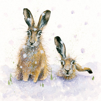 Original hare artwork by Kay Johns