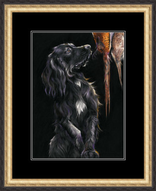 Cocker artwork by Kay Johns. Size medium famed