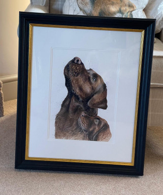 Lab Assistant Original painting by Kay Johns 