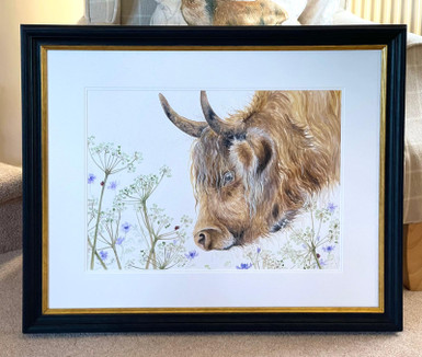 Ladies Day, Highland cow / Livestock original by Kay Johns 