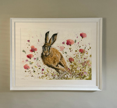 Poppy Dash Embellished Original by Kay Johns 