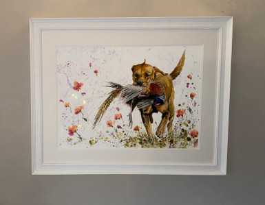 Return to Sender Hand-Embellished Original by Kay Johns. 