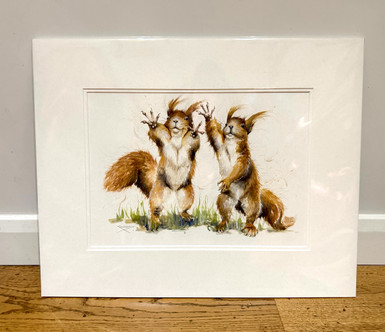 Nuts original painting by Kay Johns 