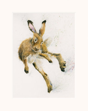 Flippin Mental. Hare artwork by Kay Johns