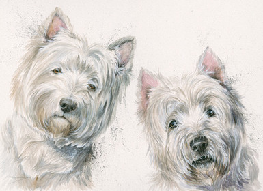 West Highland Terrier. Go West Painting by Kay Johns