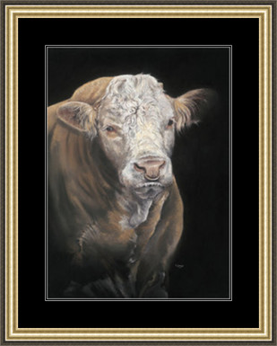 Large paper framed image