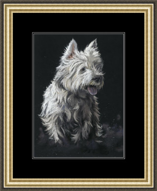 Medium paper framed image