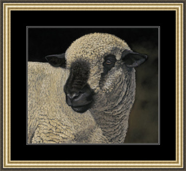 Medium paper framed image