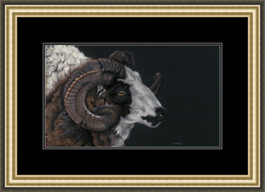 Medium paper framed image