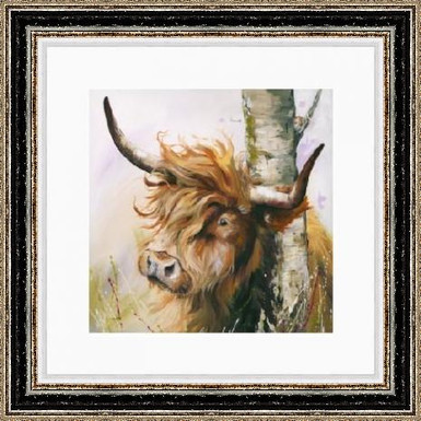 Paper version with double mount and double framed