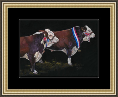 Medium paper framed image