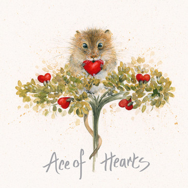 Heartfelt - Mouse card by Kay Johns - front view