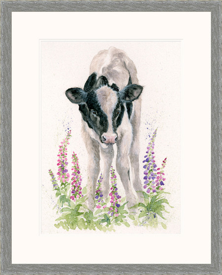 'Half Pint',  artwork by Kay Johns. Grey frame