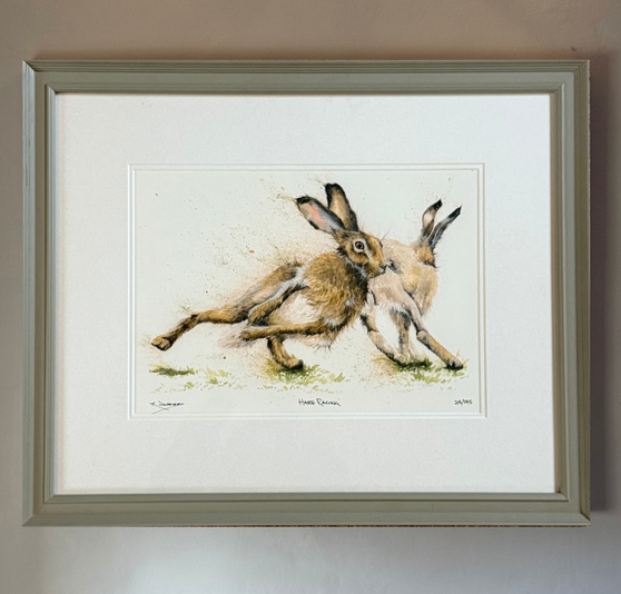 Hare Racing by Kay Johns 
