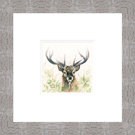 Lord Knows, Red Stag Painting by Kay Johns