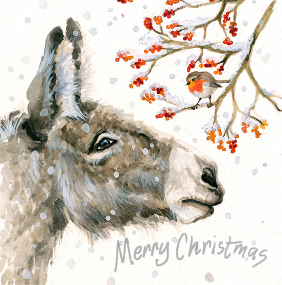 'Very Merry Berries' Christmas Greeting Card by Kay Johns