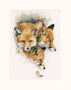 Partners in Crime. Fox Painting by Kay Johns