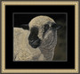 Large paper framed image