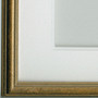 Gold frame with double white mount