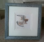 Kestrel original, framed in a rustic grey with a double off white mount.