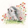 Hedgehog artwork by Kay Johns