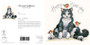 Happy Bird-Day - Cat & robin card by Kay Johns - front & back view