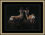 very large framed roe deer painting