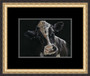 Friesian can painted by Kay Johns 'small' framed