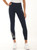 Leggings in cotone stretch con stampa logo