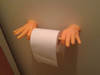 'OK hand' Toilet Paper Roller with screw slots