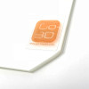 130mm x 250mm Borosilicate Glass Plate w/ corner cut for MP Mini Select Extended Bed