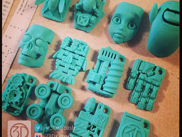 Graphica: Fish - 3DKitbash.com - Print & Play